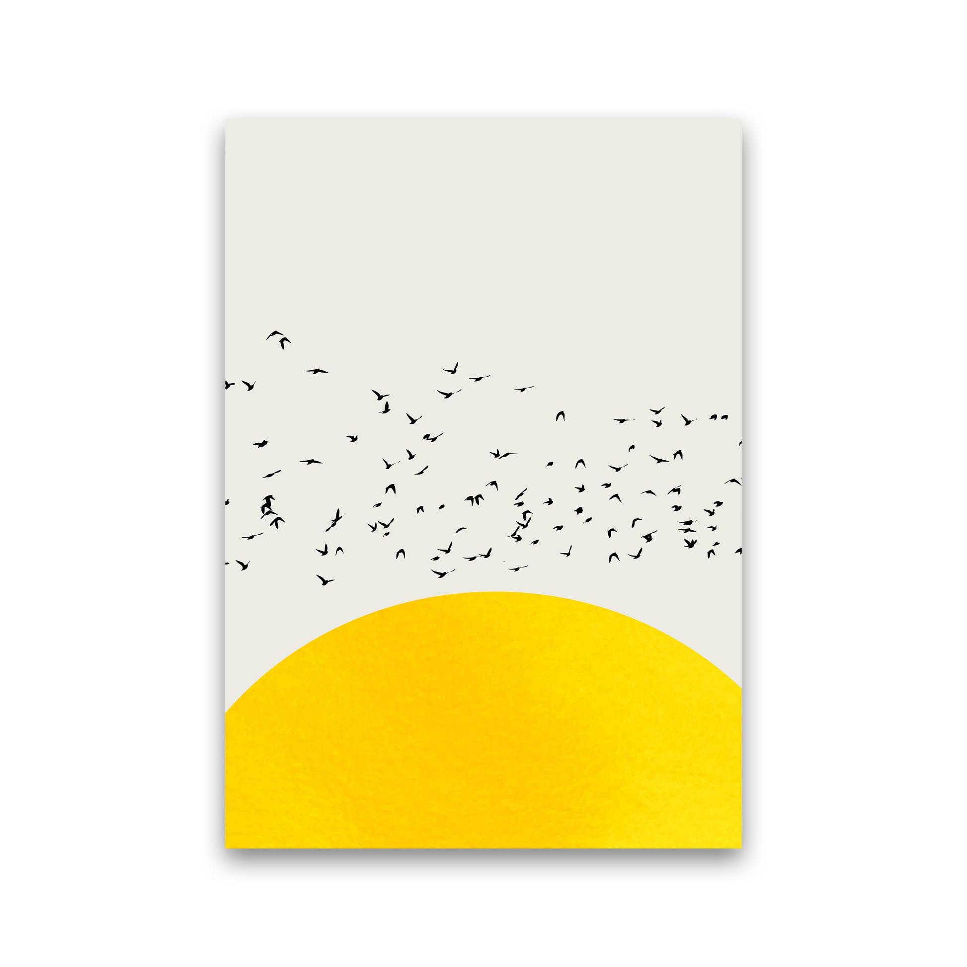 1000 Birds Modern Abstract Art Print by Kubistika Print Only