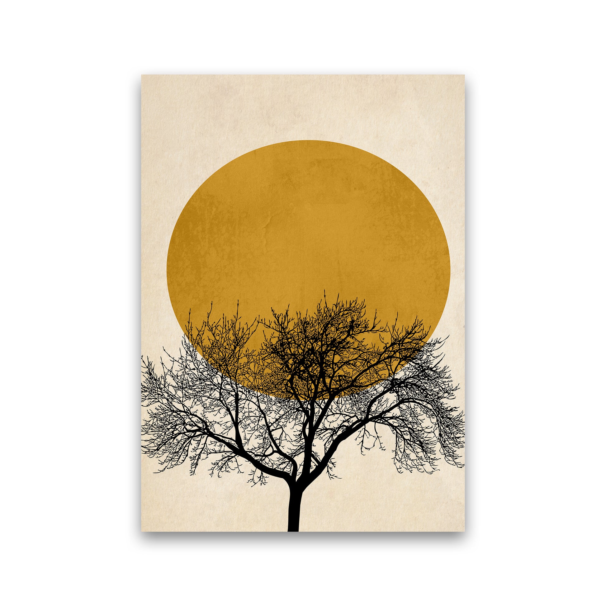 A Beautiful Winter Morning Modern Contemporary Art Print by Kubistika Print Only