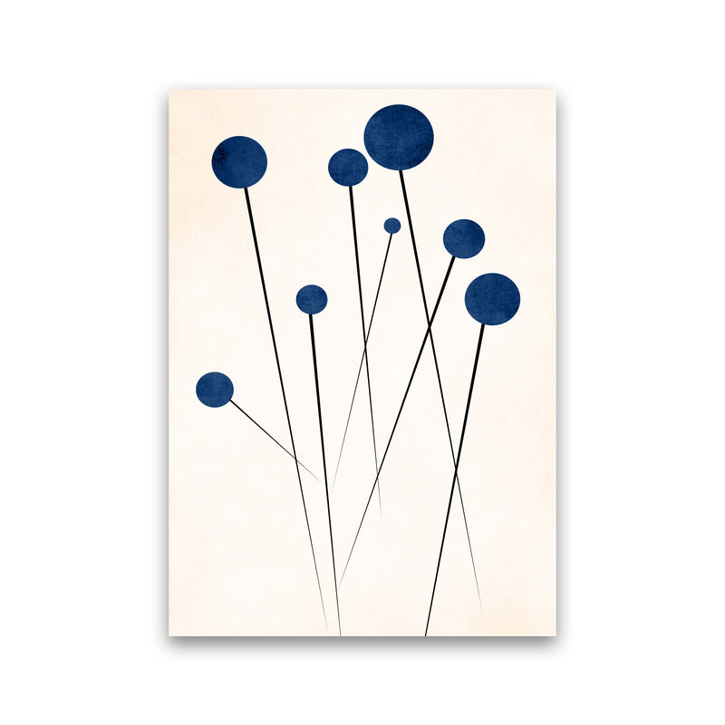 Blue Flowers In The Wilderness - 2 Art Print by Kubistika Print Only