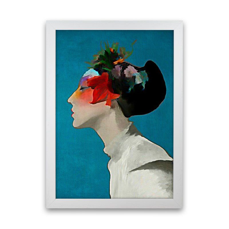 Kimono Contemporary Art Print by Kubistika White Grain