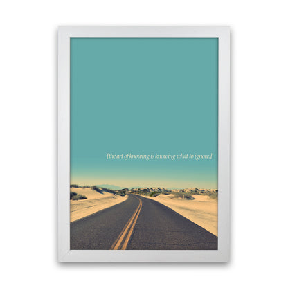 The Art Of Knowing Landscape Contemporary Art Print by Kubistika White Grain