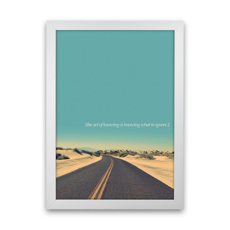 The Art Of Knowing Landscape Contemporary Art Print by Kubistika White Grain