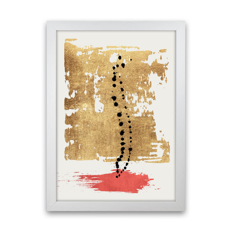 Drip Drop Abstract Art Print by Kubistika White Grain