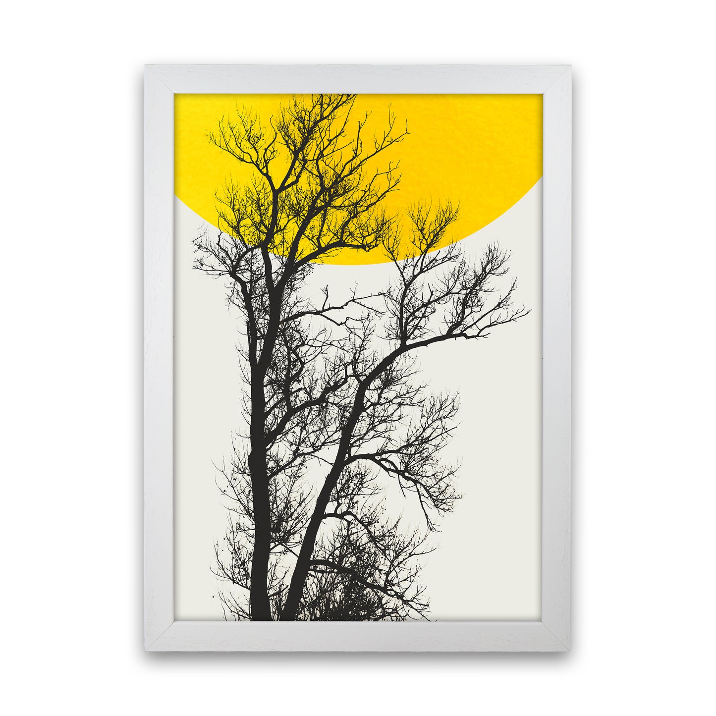 Autumn Memories Contemporary Art Print by Kubistika White Grain