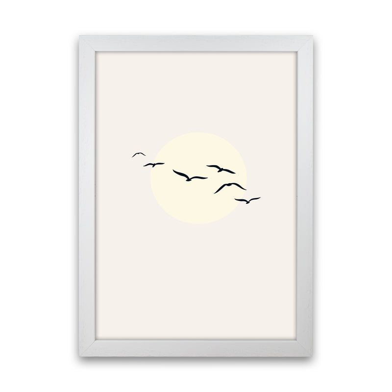 Adorable Skies Contemporary Art Print by Kubistika White Grain