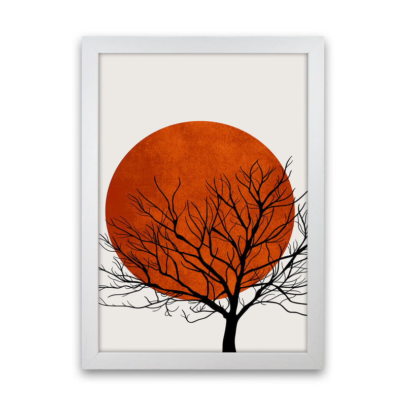 A Blooming Oak  Modern Contemporary Art Print by Kubistika White Grain