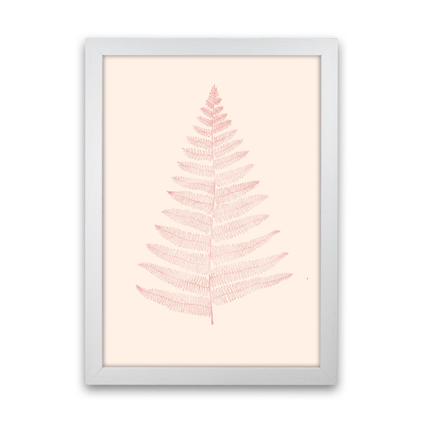 Botanica Minimalistica - ROUGE Modern Art Print by Kubistika White Grain