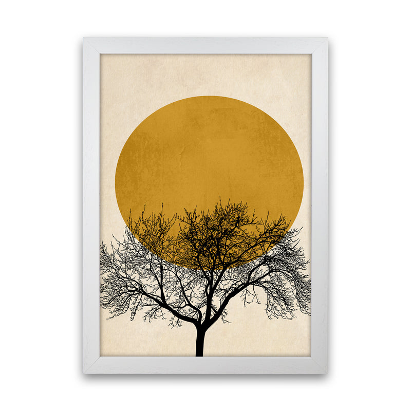 A Beautiful Winter Morning Modern Contemporary Art Print by Kubistika White Grain