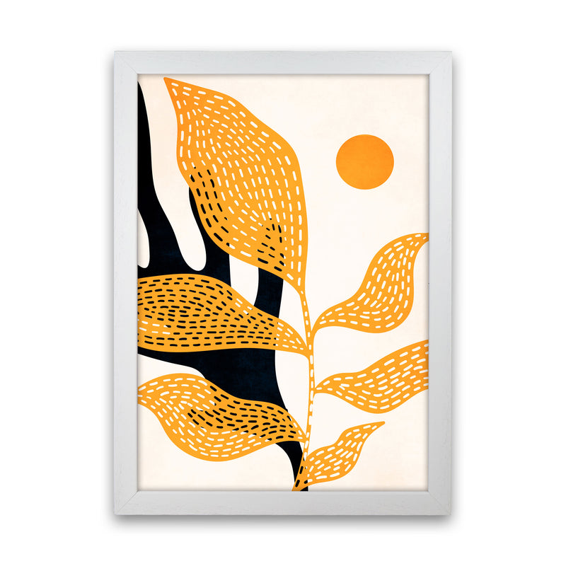Van Gogh`s Garden Art Print by Kubistika White Grain