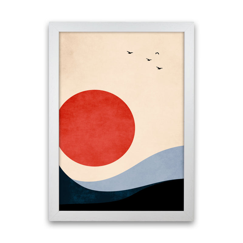 Seaside Memories Art Print by Kubistika White Grain