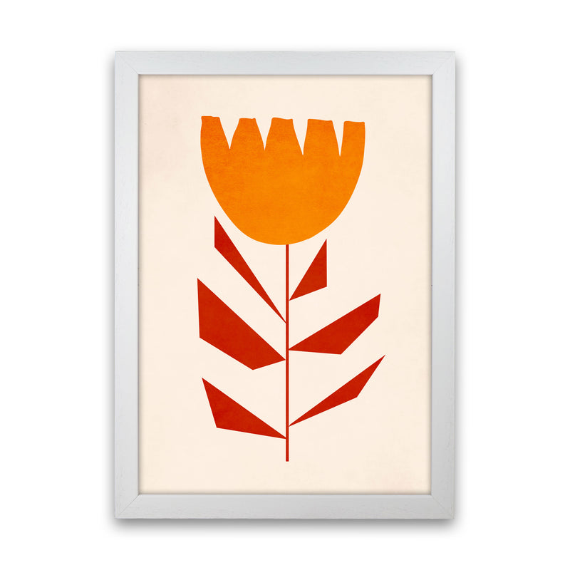 Ruby Tuesday Art Print by Kubistika White Grain