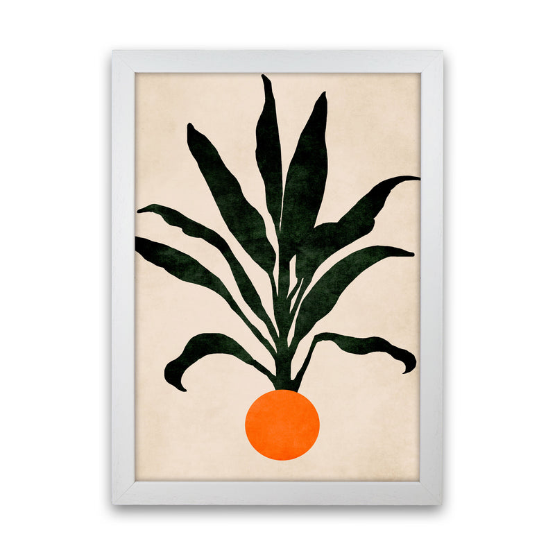 Pumpkin Portrait Art Print by Kubistika White Grain