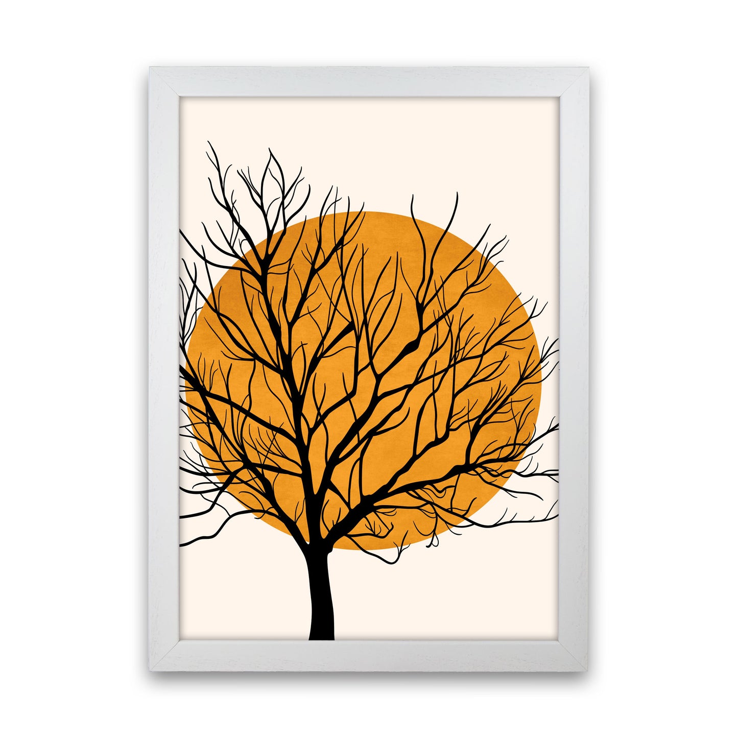 Hiding Sun Art Print by Kubistika White Grain