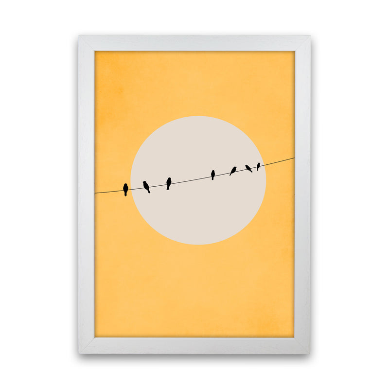 Chirping And Chilling (At Day) Art Print by Kubistika White Grain
