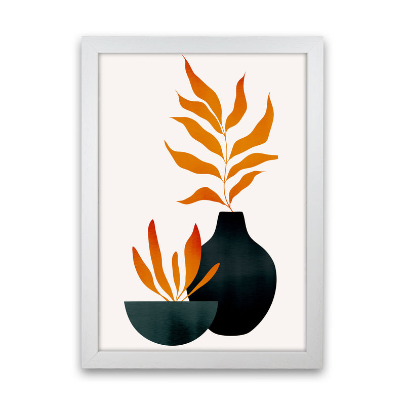 Autumn Flowers - 3 Art Print by Kubistika White Grain
