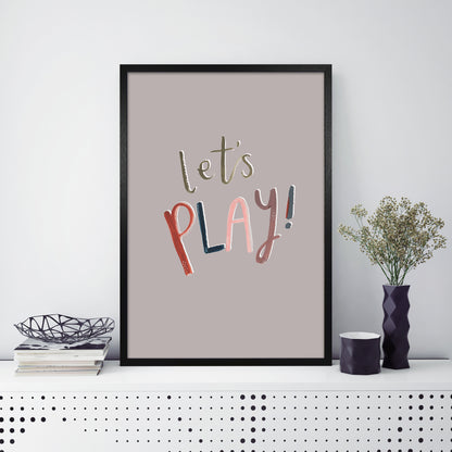 Laura Irwin Let's Play A1 Black with White Mount