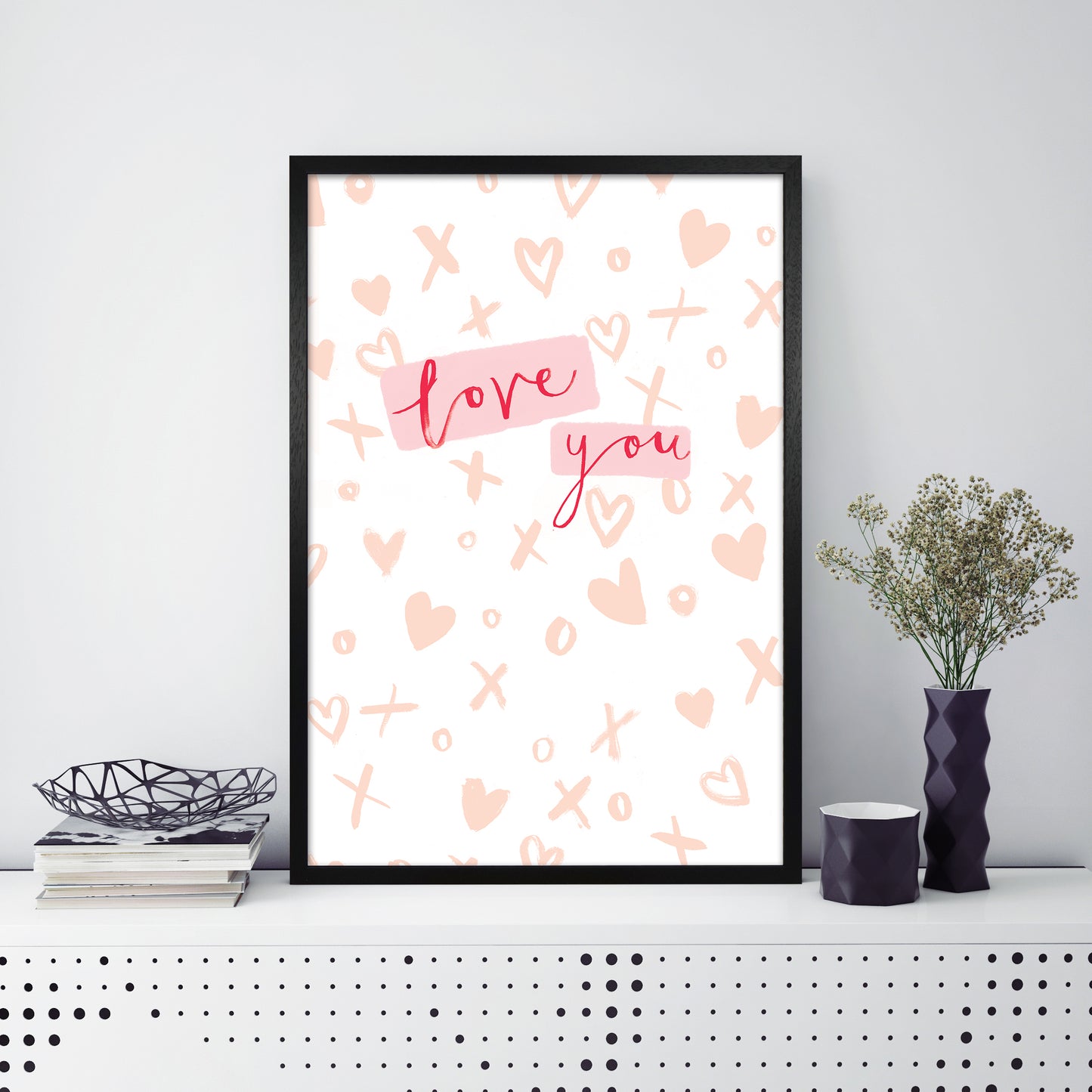 Laura Irwin Love You A1 Black with White Mount