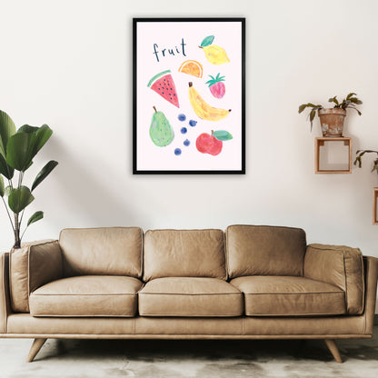 Fruit  Art Print by Laura Irwin A1 White Frame