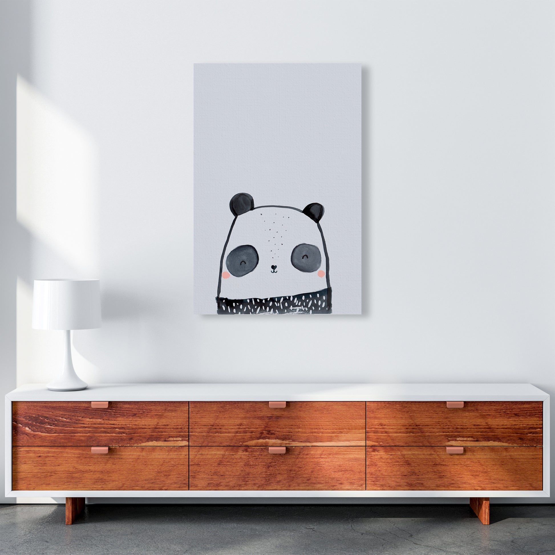 Panda Art Print by Laura Irwin A1 Canvas