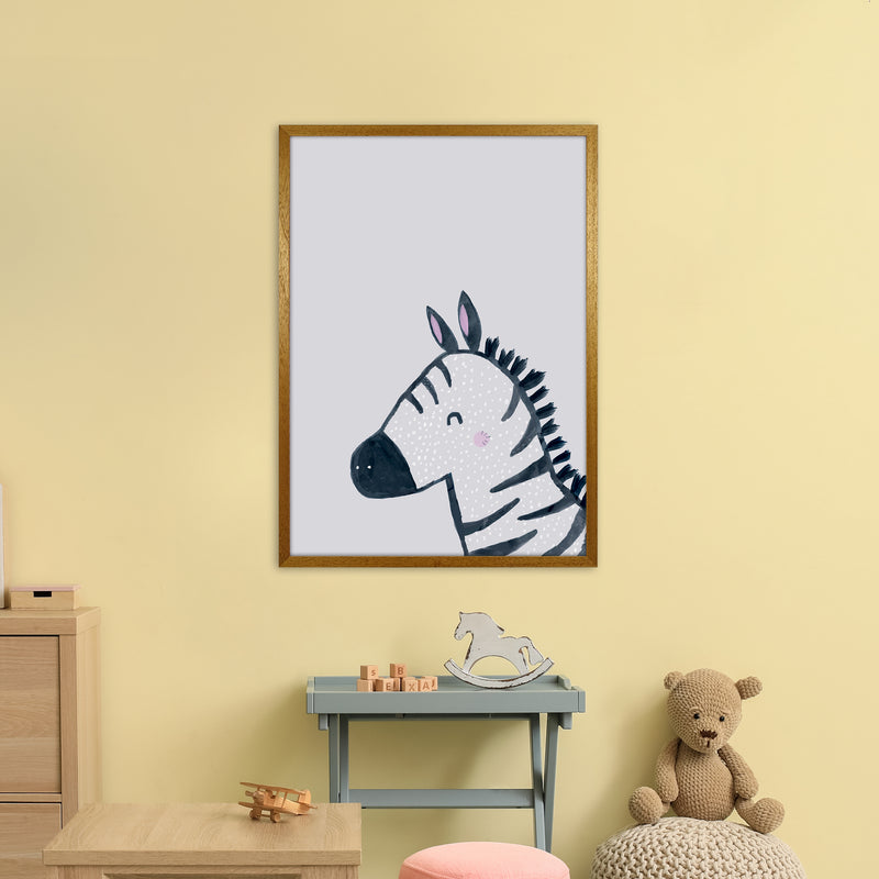 Inky Zebra Animal Art Print by Laura Irwin A1 Print Only