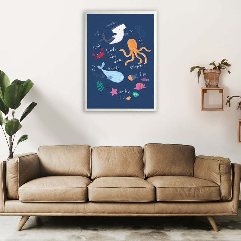 Under The Sea  Art Print by Laura Irwin A1 Oak Frame