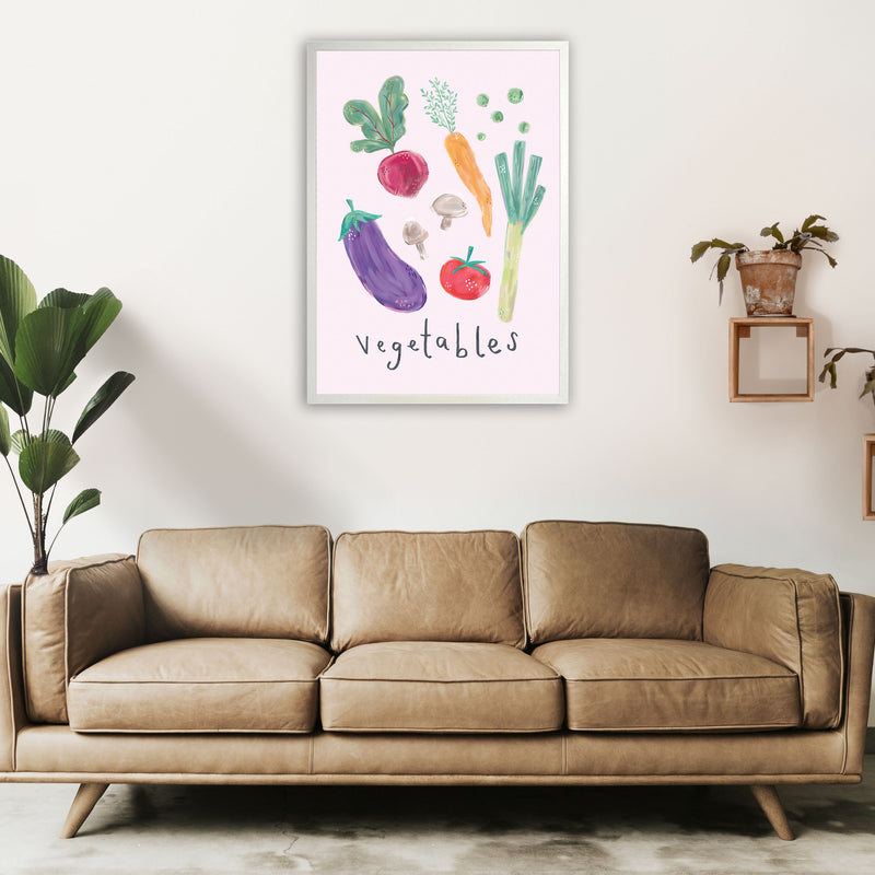 Vegetables  Art Print by Laura Irwin A1 Oak Frame