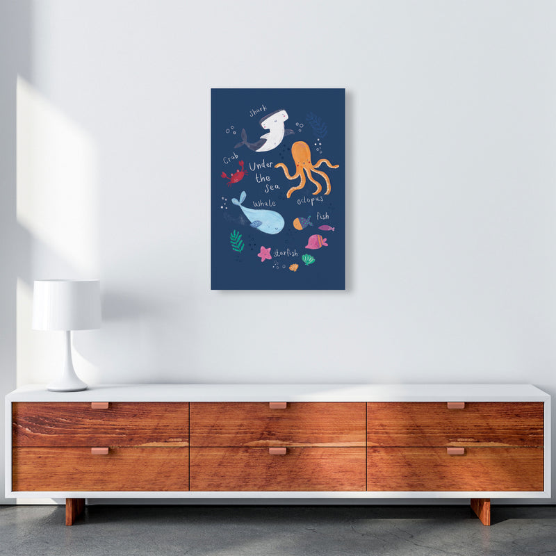 Under The Sea  Art Print by Laura Irwin A2 Canvas
