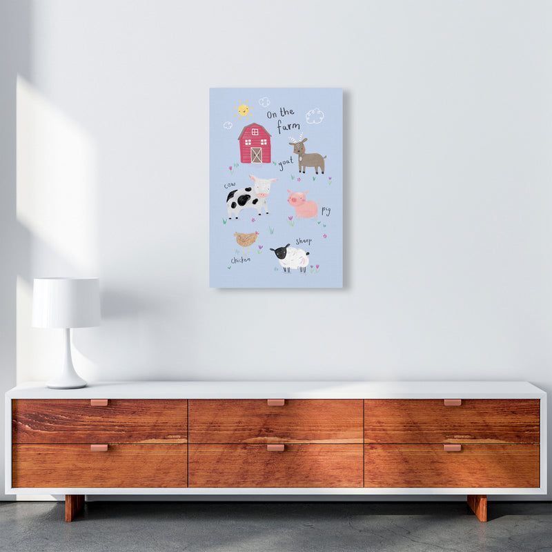 On The Farm  Art Print by Laura Irwin A2 Canvas