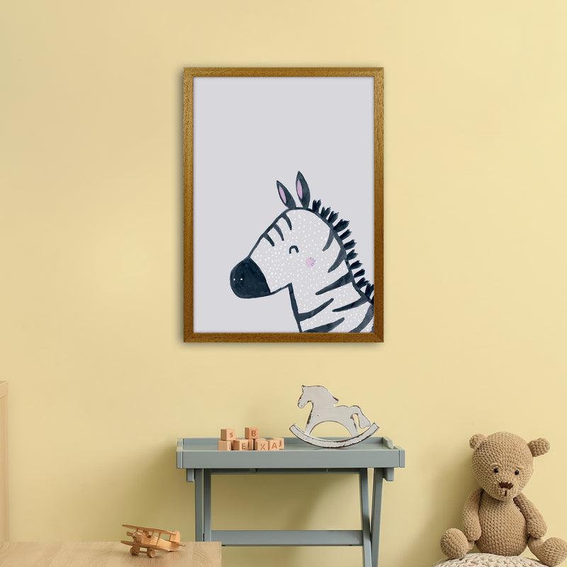 Inky Zebra Animal Art Print by Laura Irwin A2 Print Only
