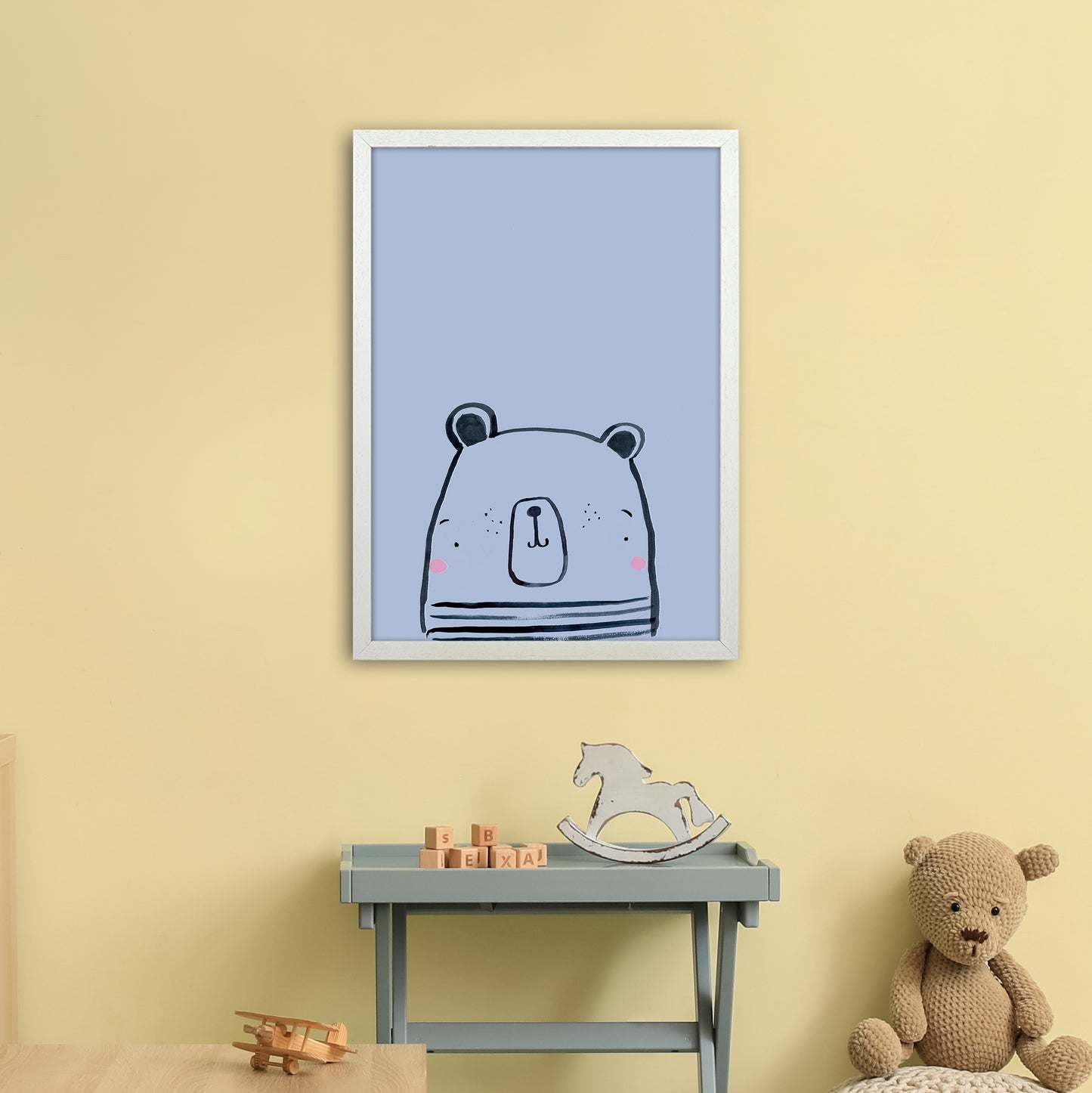 Polar Art Print by Laura Irwin A2 Oak Frame