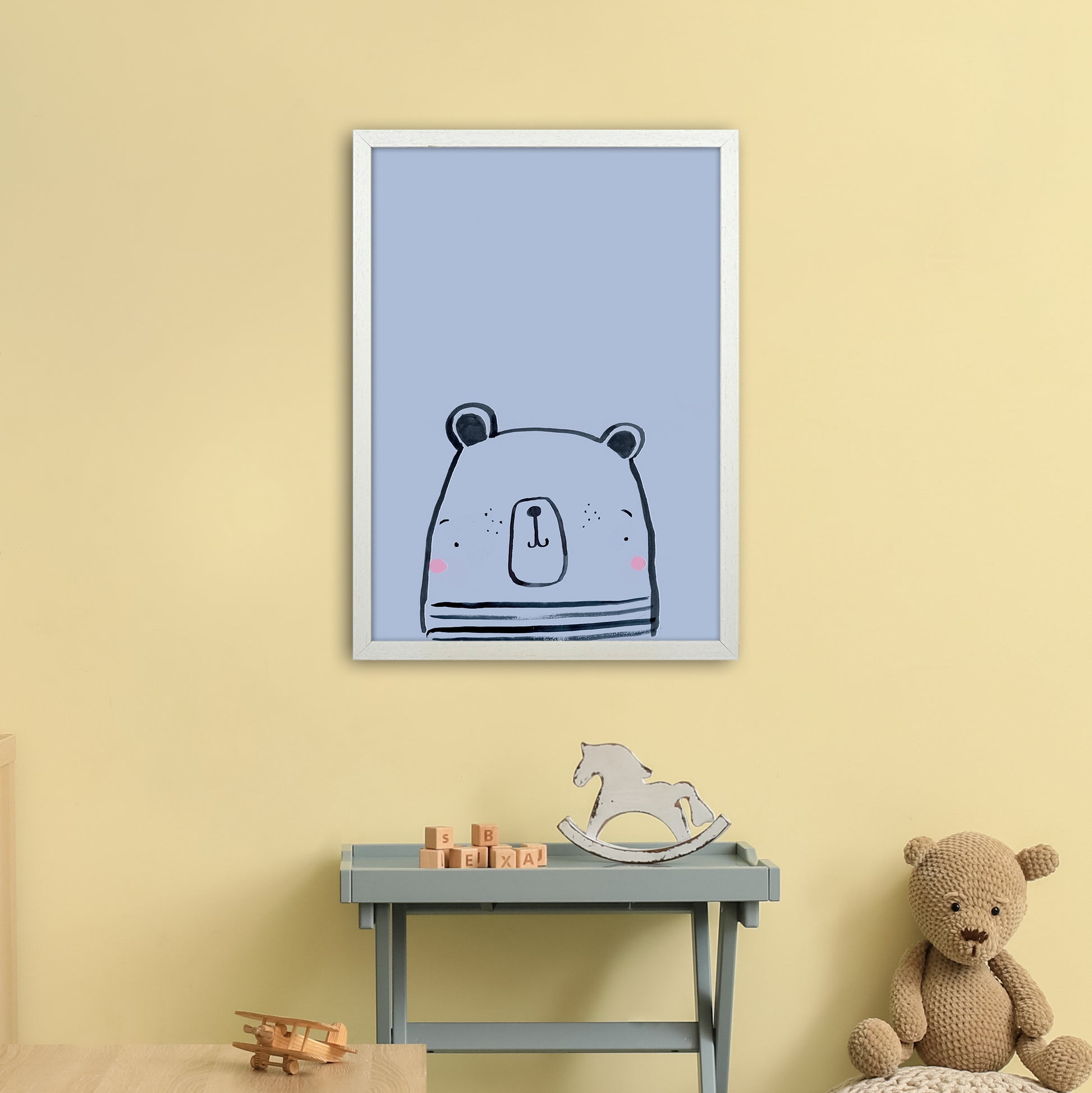 Polar Art Print by Laura Irwin A2 Oak Frame