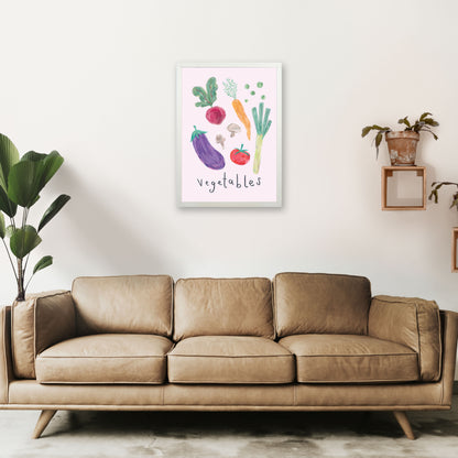Vegetables  Art Print by Laura Irwin A2 Oak Frame