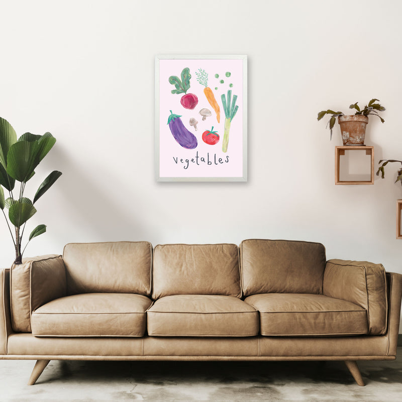 Vegetables  Art Print by Laura Irwin A2 Oak Frame