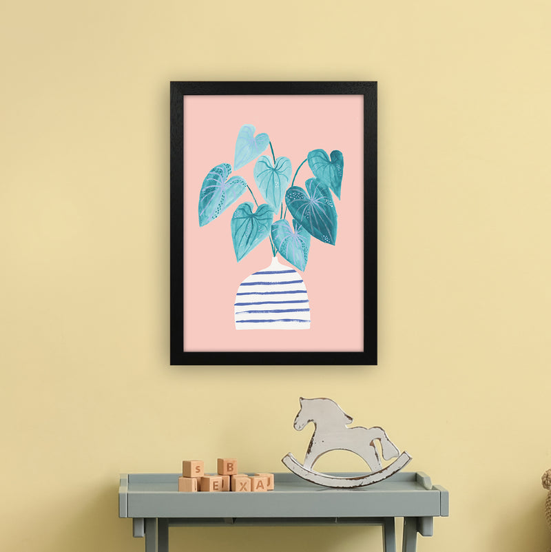 Minimal Houseplant Art Print by Laura Irwin A3 White Frame
