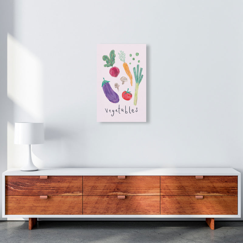 Vegetables  Art Print by Laura Irwin A3 Canvas