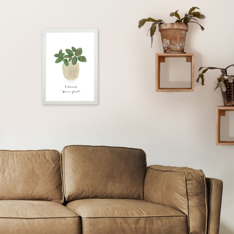 Nerve Plant  Art Print by Laura Irwin A3 Oak Frame