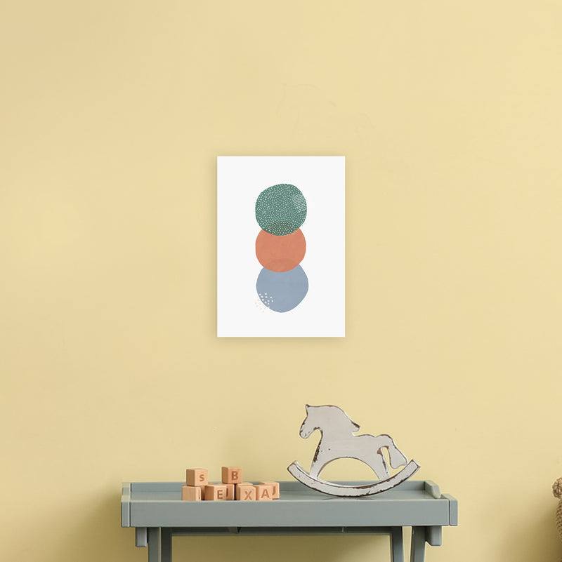 Abstract Soft Circles Part 2 Art Print by Laura Irwin A4 Black Frame