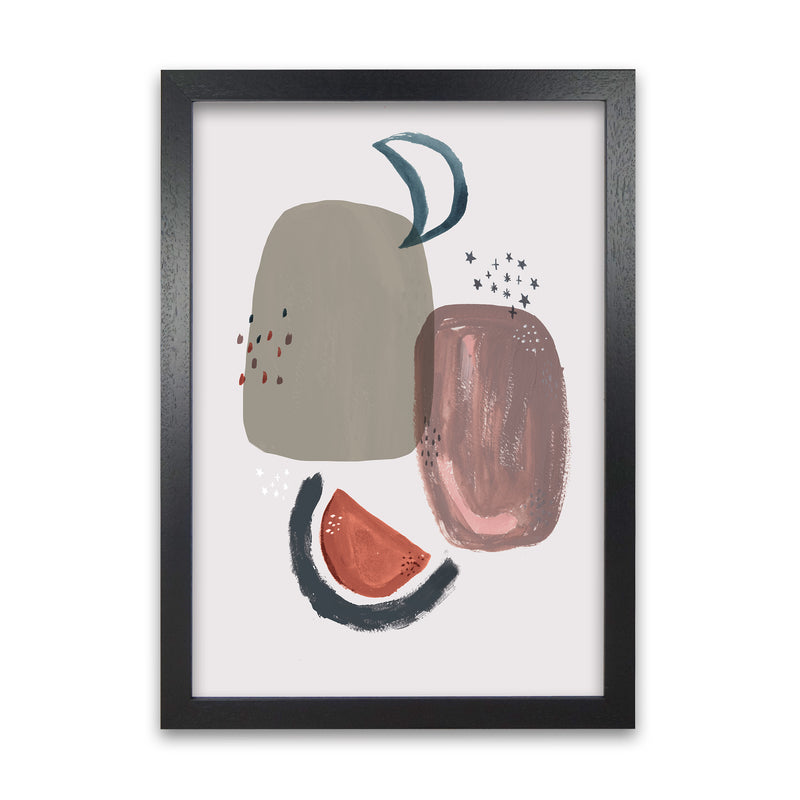 Laura Irwin Abstract Moon A1 White with White Mount