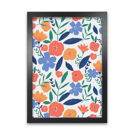 Laura Irwin Bold Floral All Over Pattern A1 White with White Mount