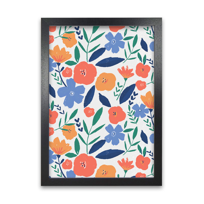 Laura Irwin Bold Floral All Over Pattern A1 White with White Mount