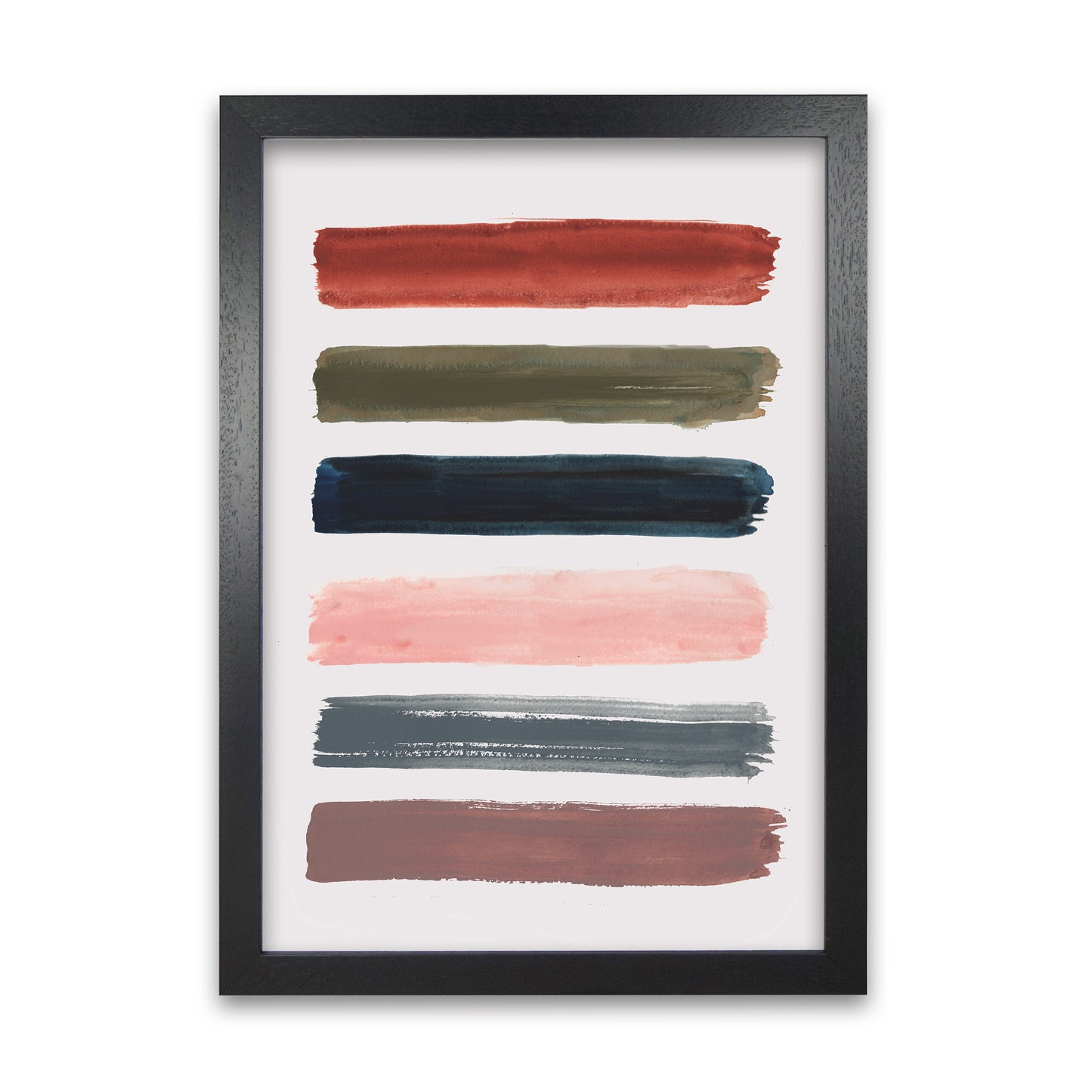 Laura Irwin Brush Strokes A1 White with White Mount