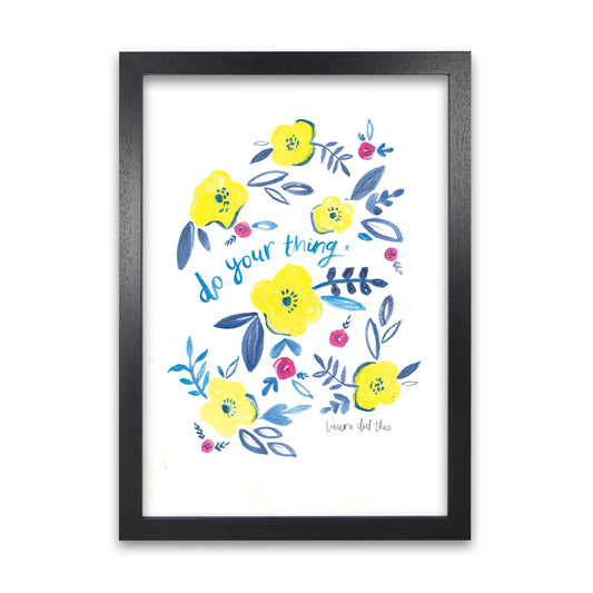 Laura Irwin Do Your Thing Floral A1 White with White Mount