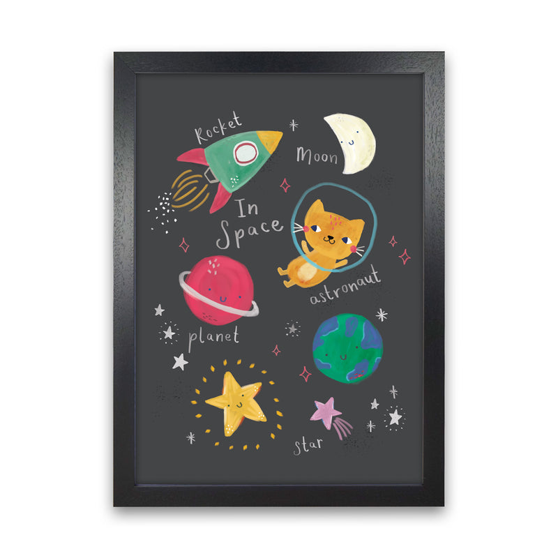 Space  Art Print by Laura Irwin Black Grain
