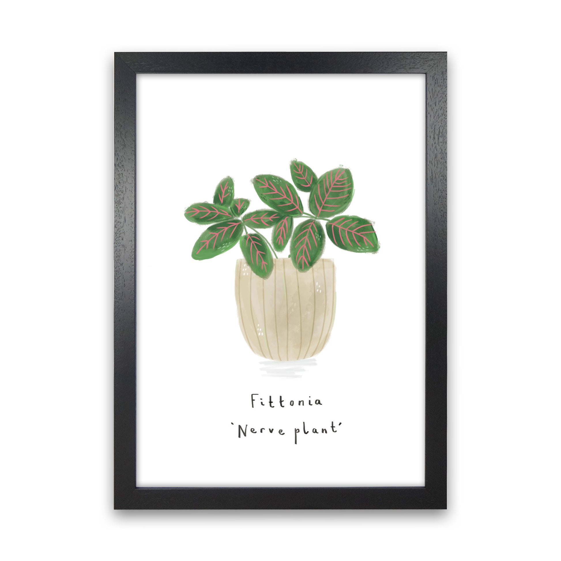 Nerve Plant  Art Print by Laura Irwin Black Grain
