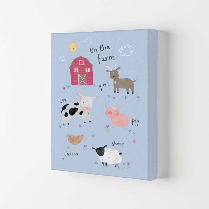 On The Farm  Art Print by Laura Irwin Canvas
