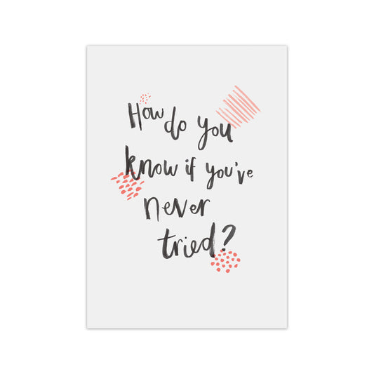 Laura Irwin How do you know if you've never tried C A2 Black with White Mount