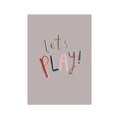 Laura Irwin Let's Play A2 Black with White Mount