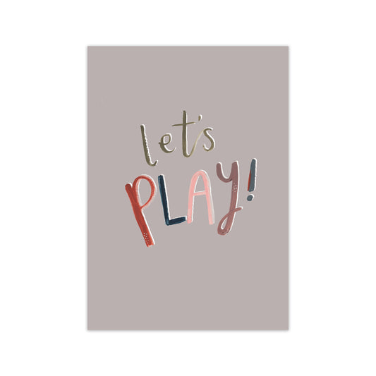Laura Irwin Let's Play A2 Black with White Mount