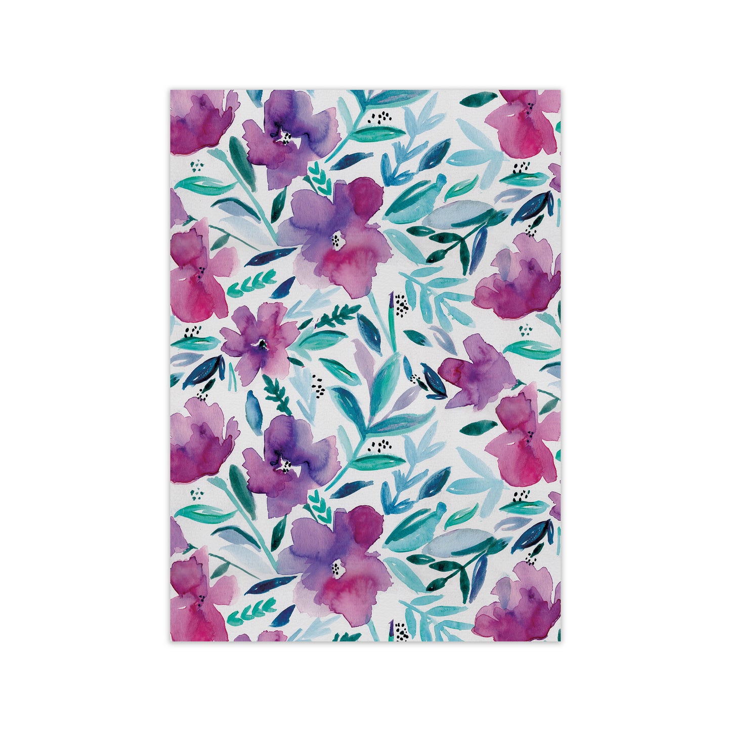 Laura Irwin Loose Floral A2 Black with White Mount