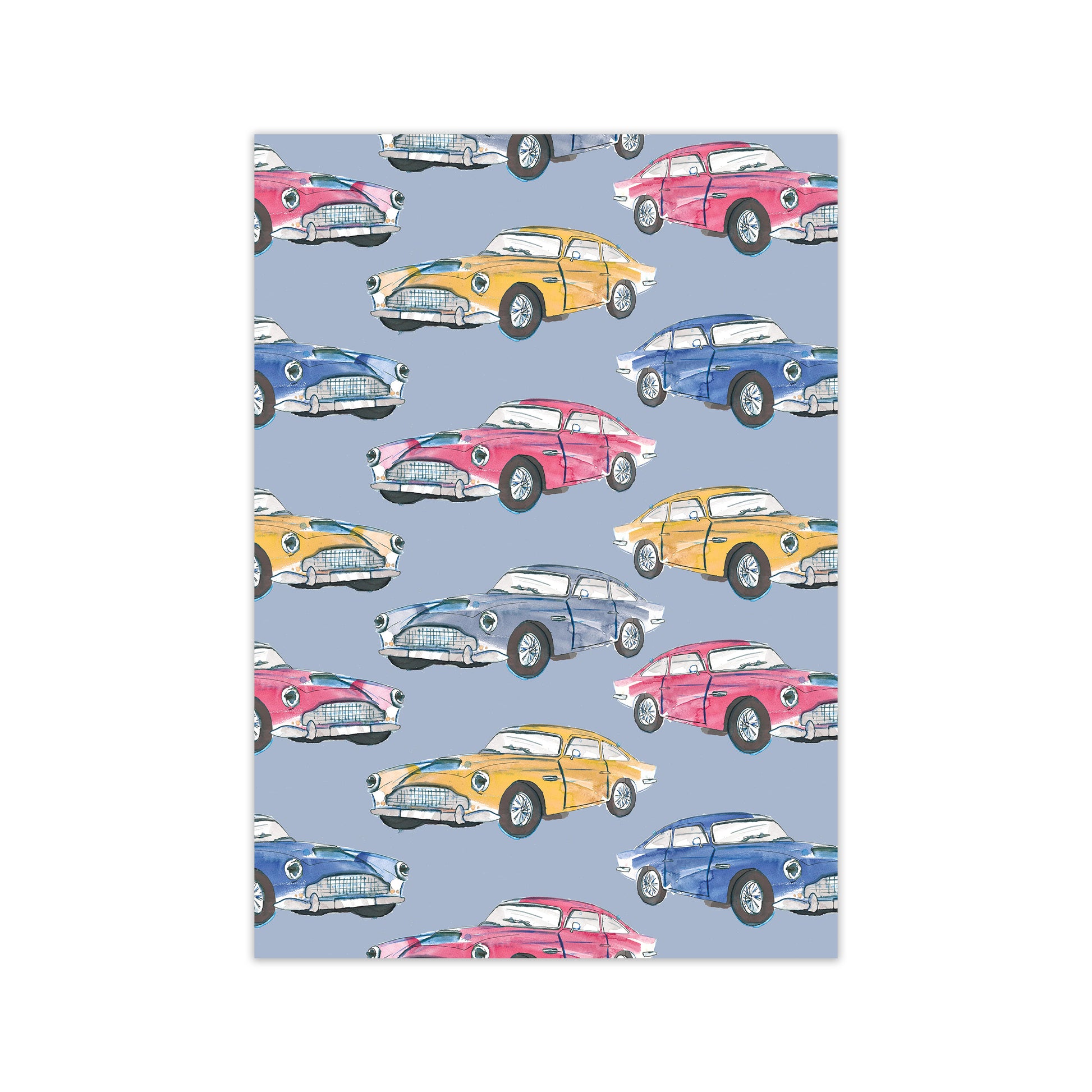 Laura Irwin Vintage Cars A2 Black with White Mount